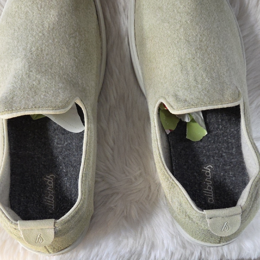 Allbirds Mist Green Slip-On Merino Shoes Size 7.5 - Picture 6 of 7